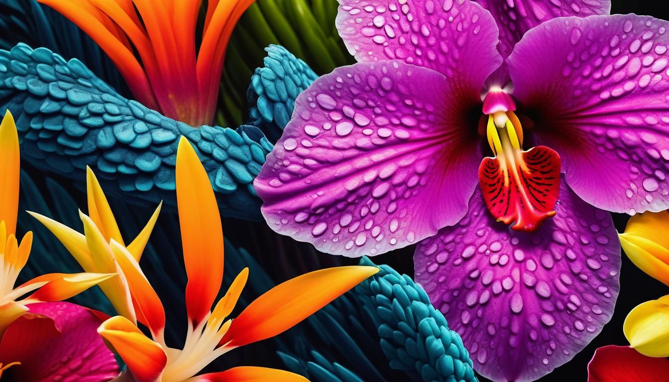 Exotic Flowers in Extreme Close-Up