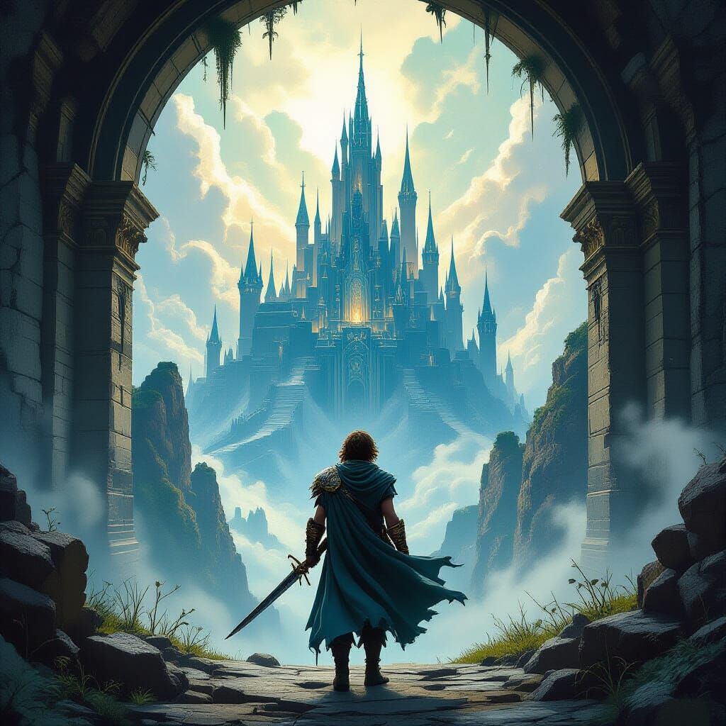 Epic Fantasy Hero's Transformative Journey