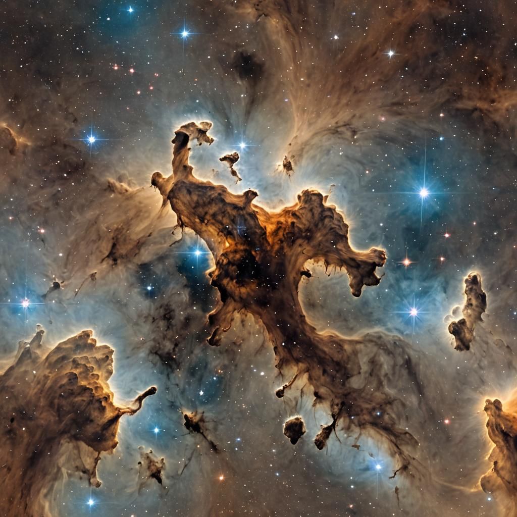 Hubble Telescope View of Deep Space