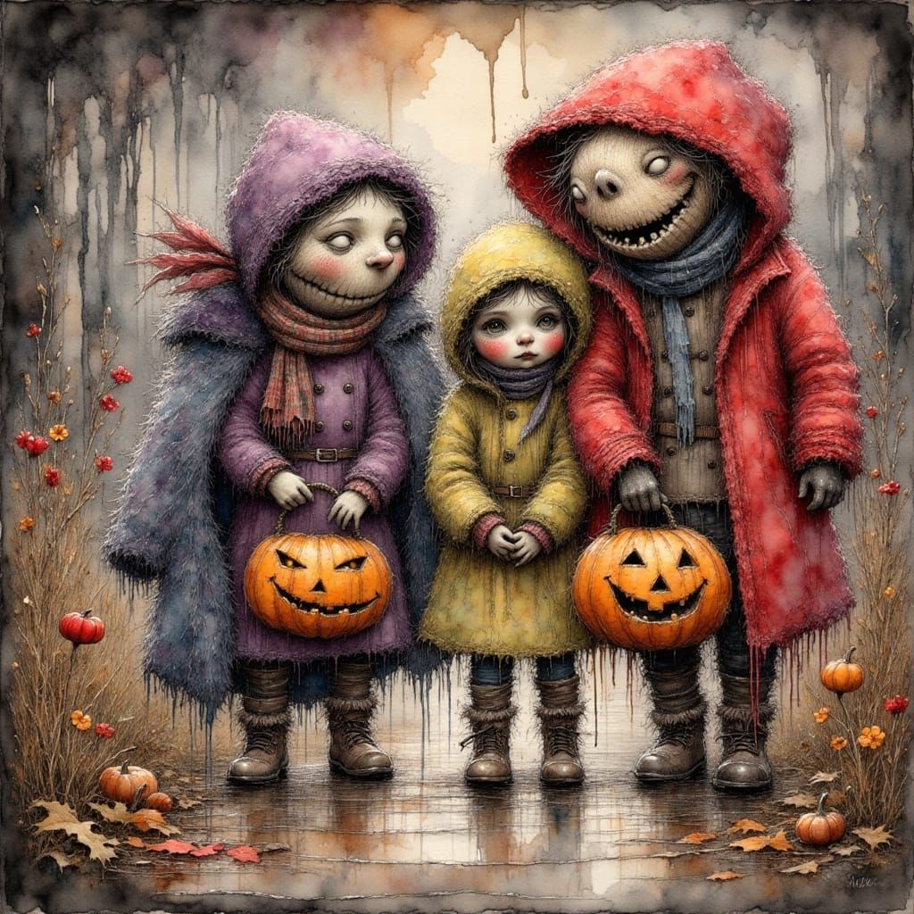 Monsters In Disguise For Halloween Trick Or Treating