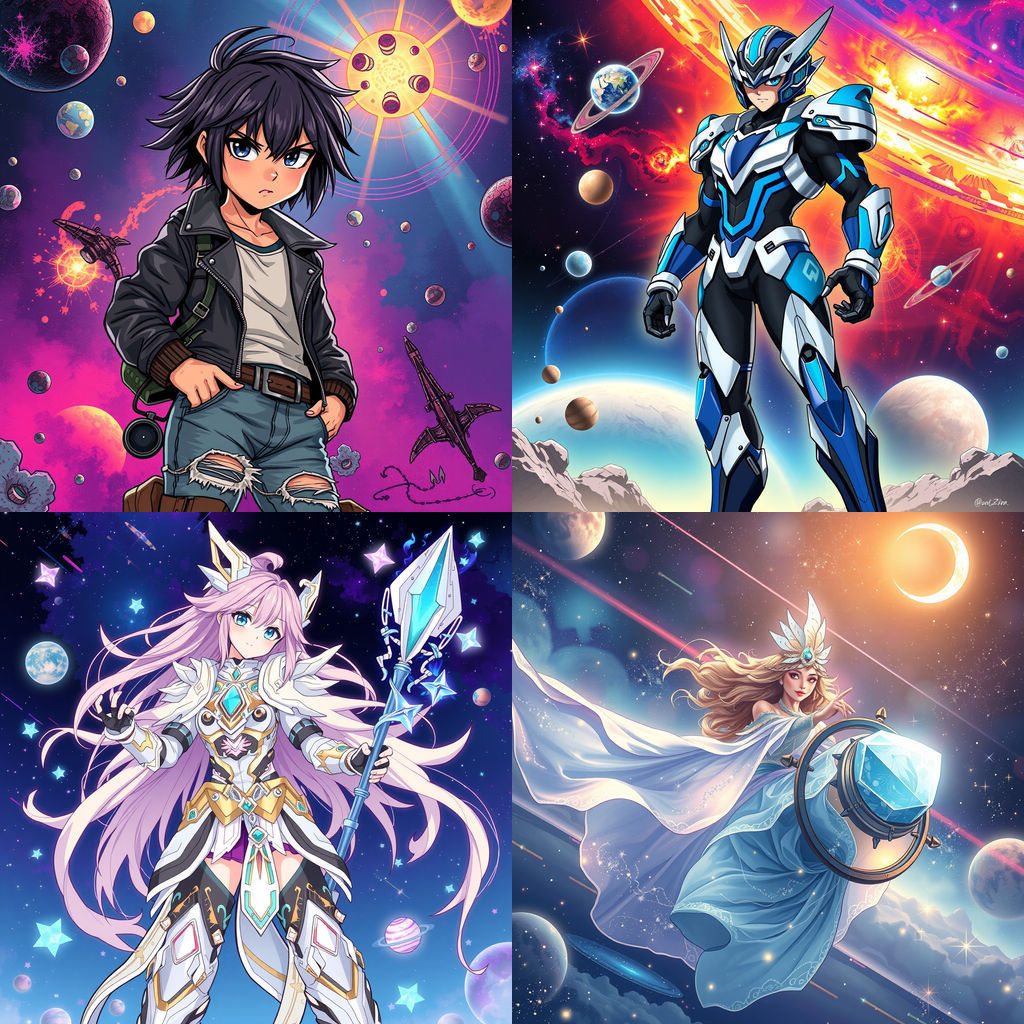 Edens Zero Style Character Illustration