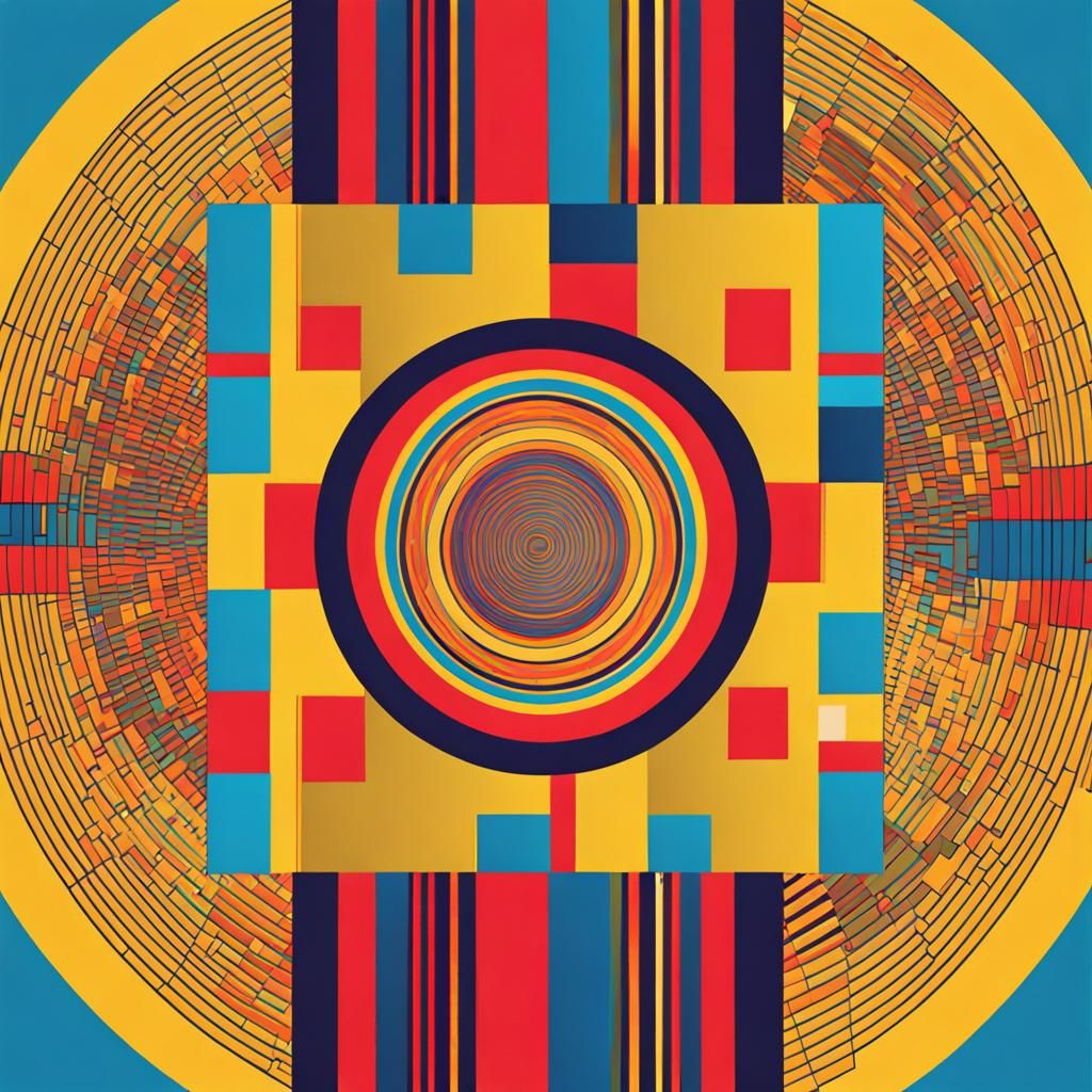 Pop Art Screen Print of India in Triadic Colors