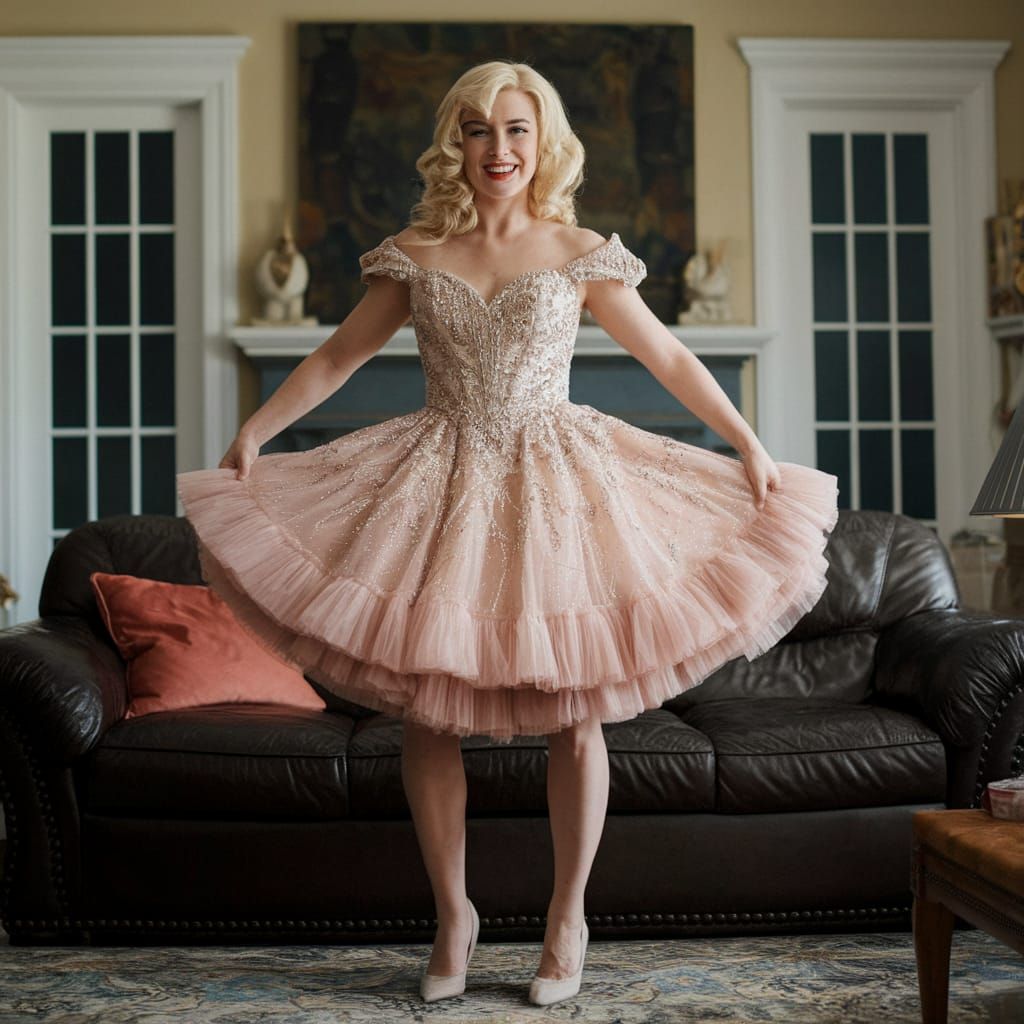 Crossdressing Prom Night Celebration in Cinematic Style