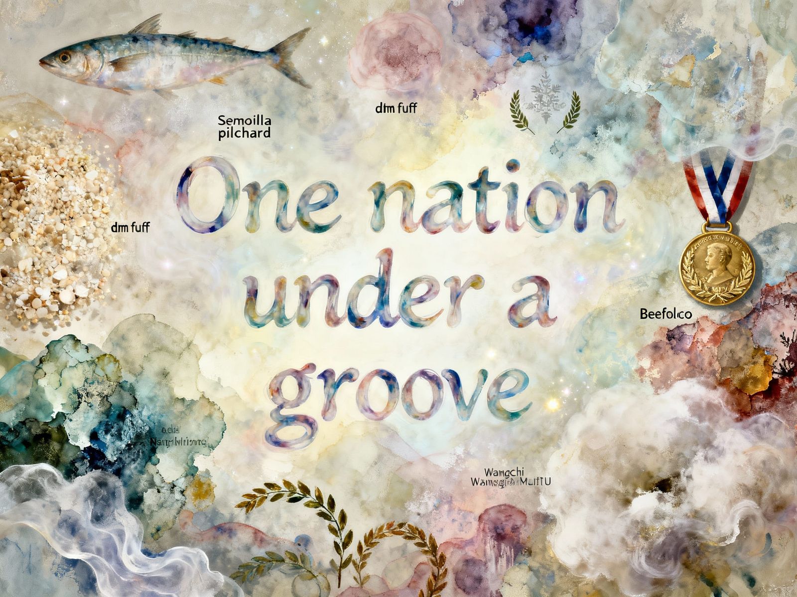 Surreal Abstract Digital Painting with Asymmetrical Composit...