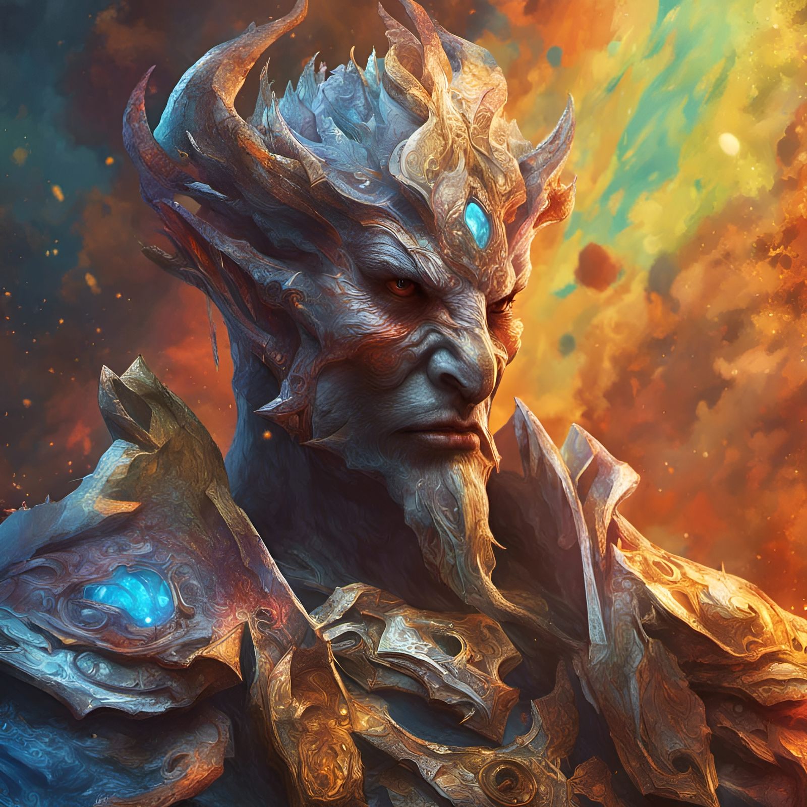 Hyperrealistic Abeloth Portrait in Splash Art Style