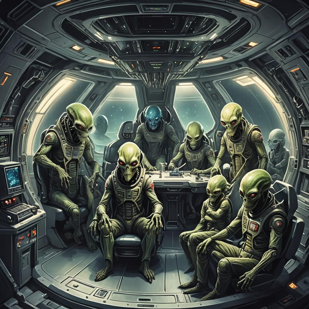 Evil Aliens Abducting Humans for Experimentation