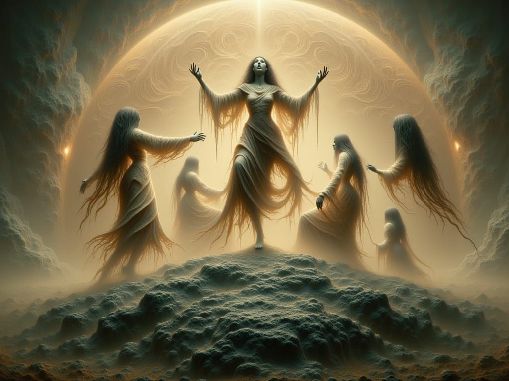 Klabauter Girls Dance and Levitate Monolith