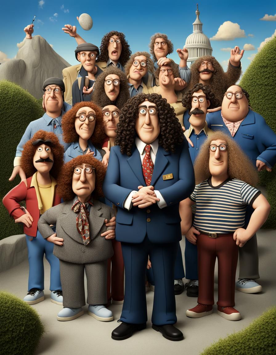 "Weird" Al Yankovic Cartoon Family Portrait