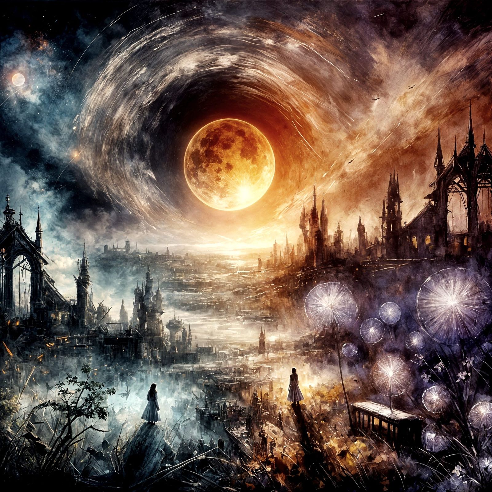 Dreamscape in Neon Hues