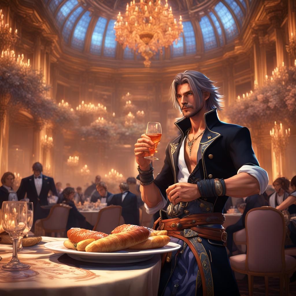 Jecht Attends Lavish Party, Eats Baguettes