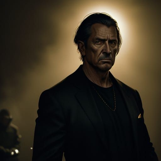 Hyper-Realistic Cinematic Still of Dad in Action