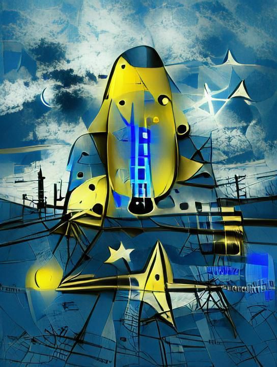 Futuristic Spacecraft Soaring Through Cosmos