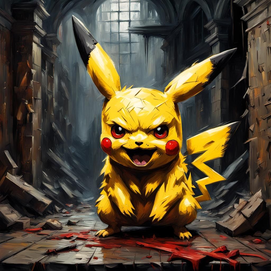 Grotesque Decaying Face: An Impressionist Horror Masterpiece