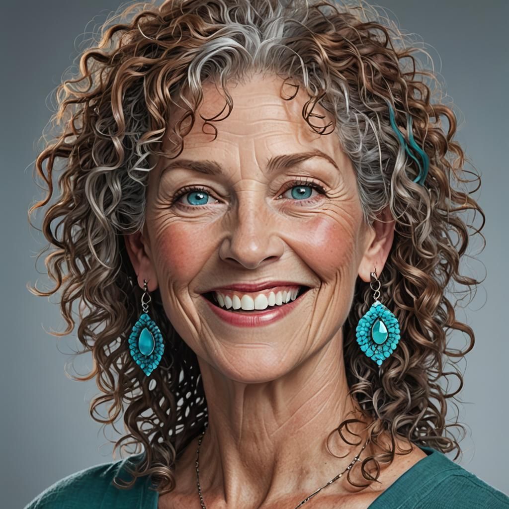 Wise Shapeshifter Woman: Detailed Fantasy Portrait