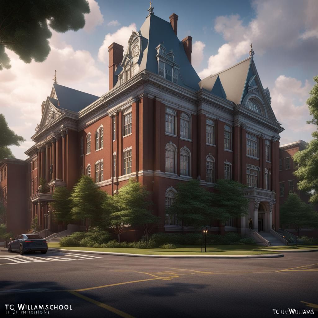 TC Williams High School: Detailed Matte Painting