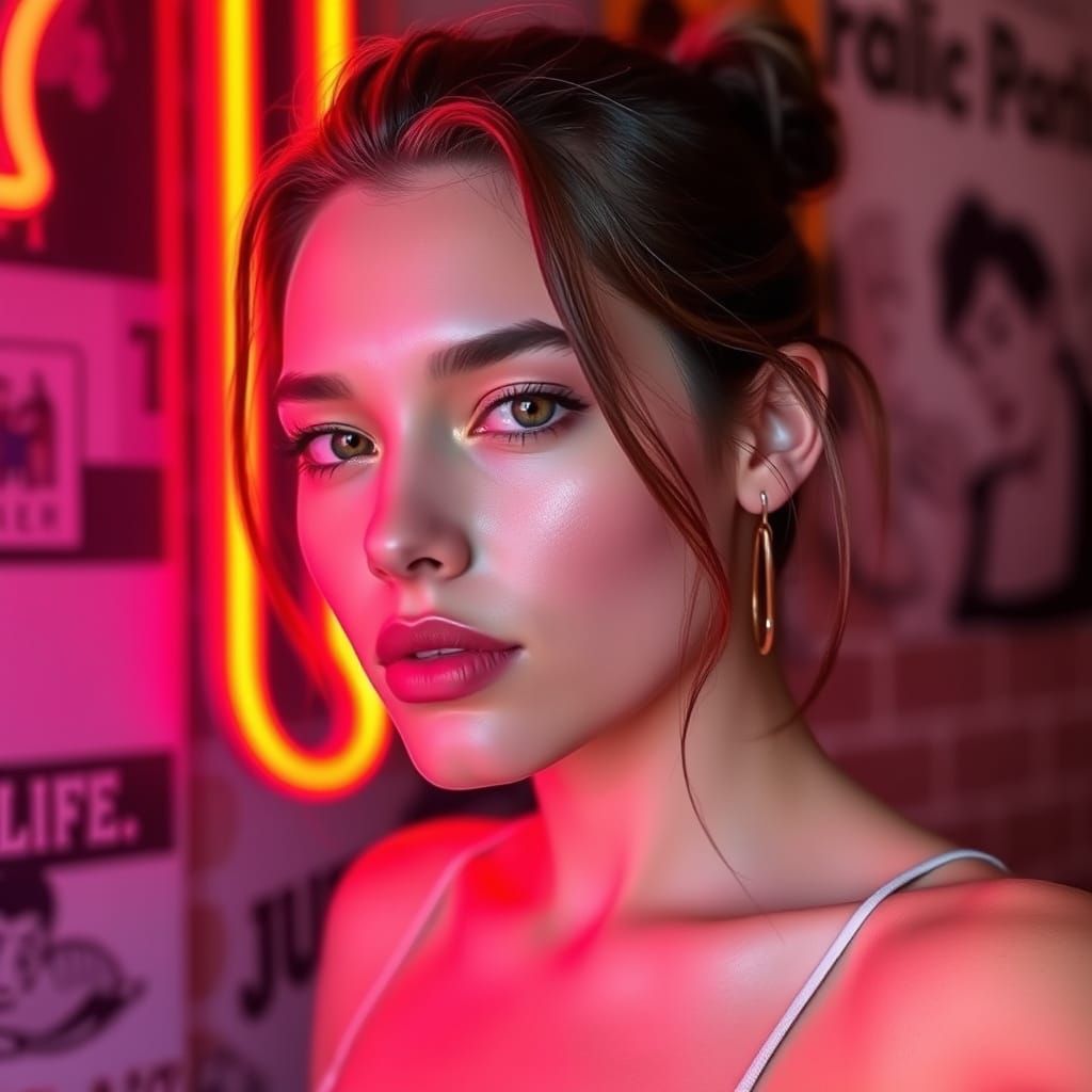 Abstract Neon Gradient Design