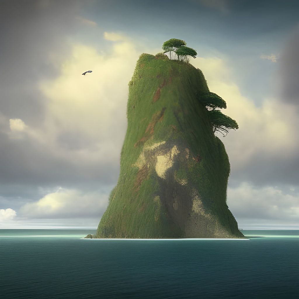 Floating Island Paradise: Ghibli-Inspired Sky Garden