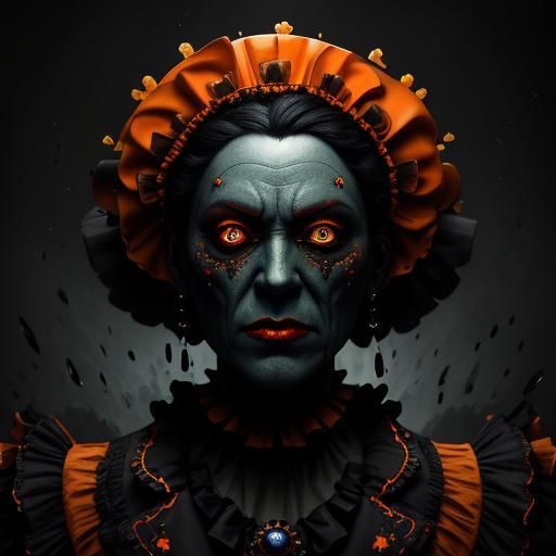 Candy Haunted Mansion in Hyperrealistic Style