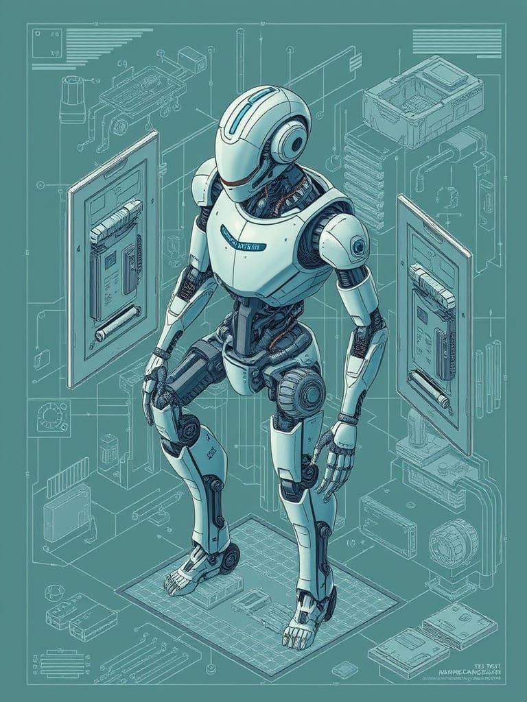 Android Blueprint with Open Maintenance Doors