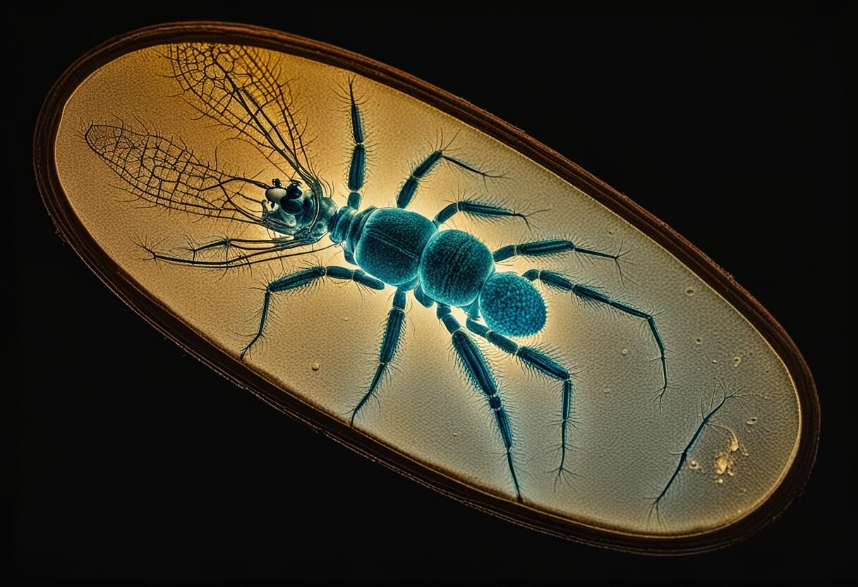 Bioluminescent Arachnoidiscus Macro Photography