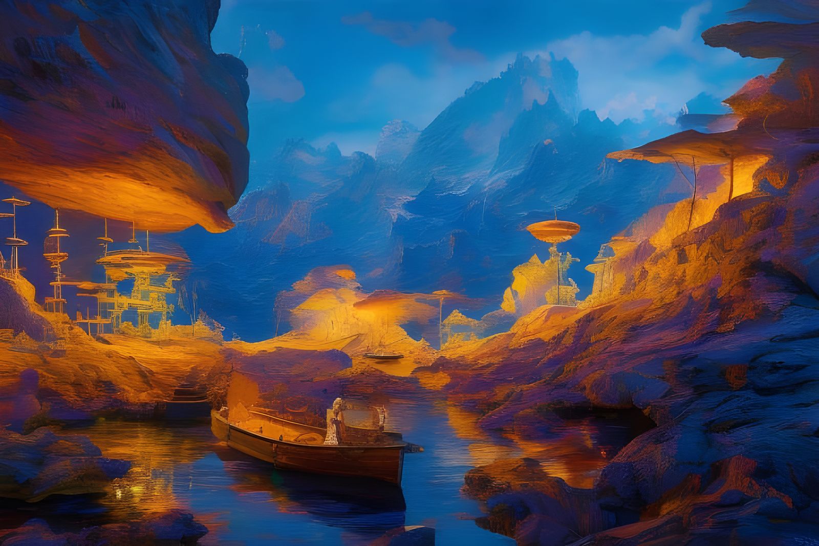 Hyperdetailed Abstract Art with Light Dust