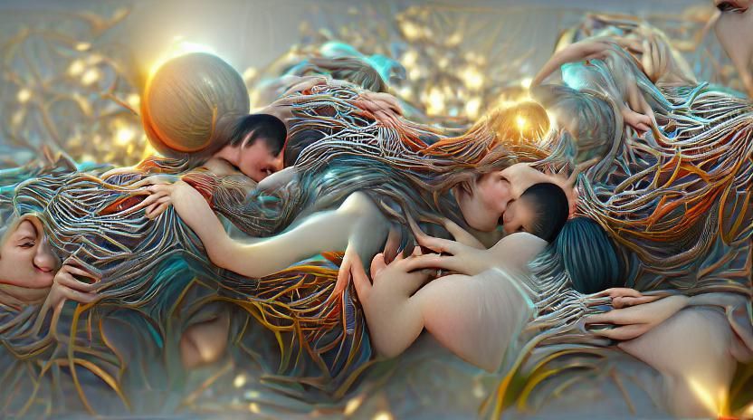 Hugs and Embraces in Warped Perspective