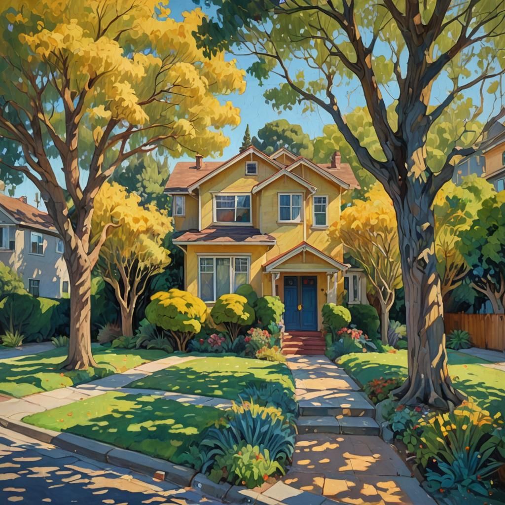 El Cerrito Home in Neo-Impressionist Style