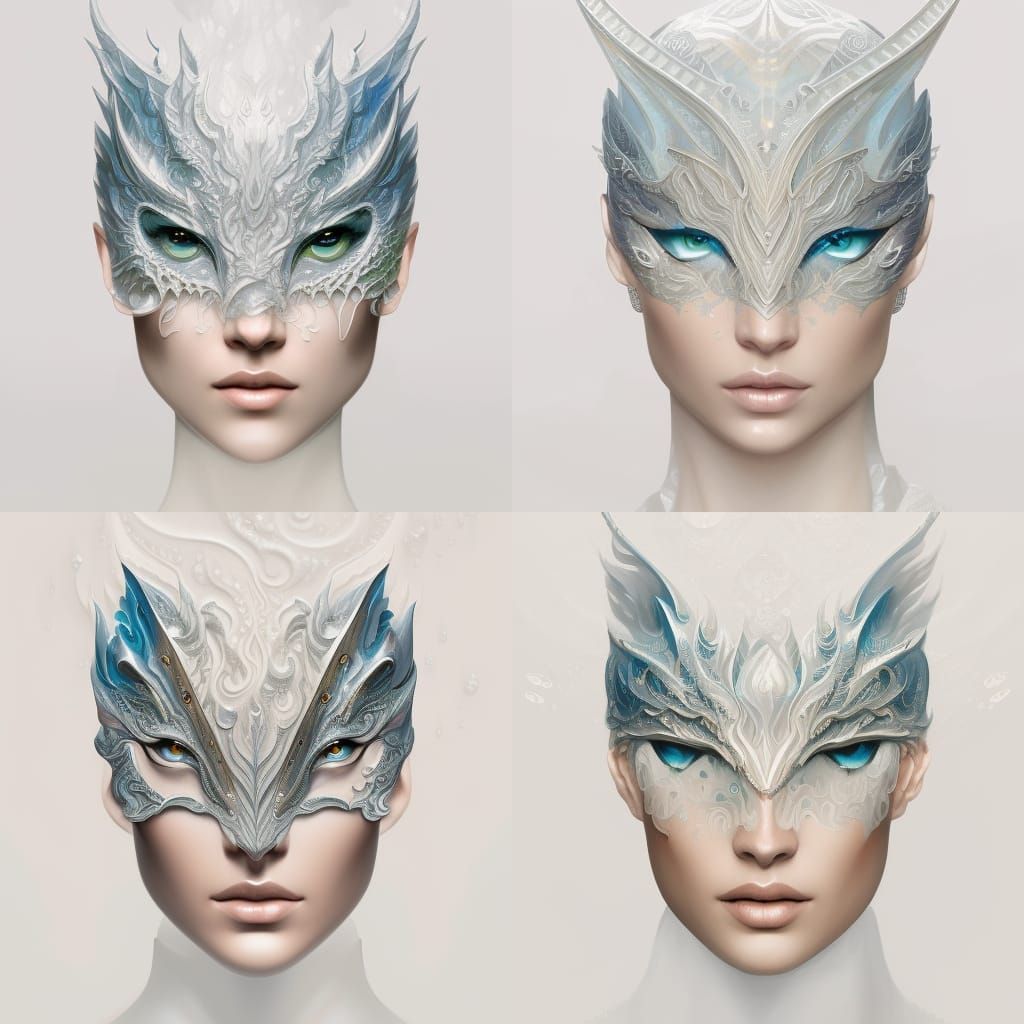 Water Dragon Portrait in Dragoncore Style