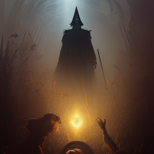 Dark Fantasy Wizard of Oz Concept Art