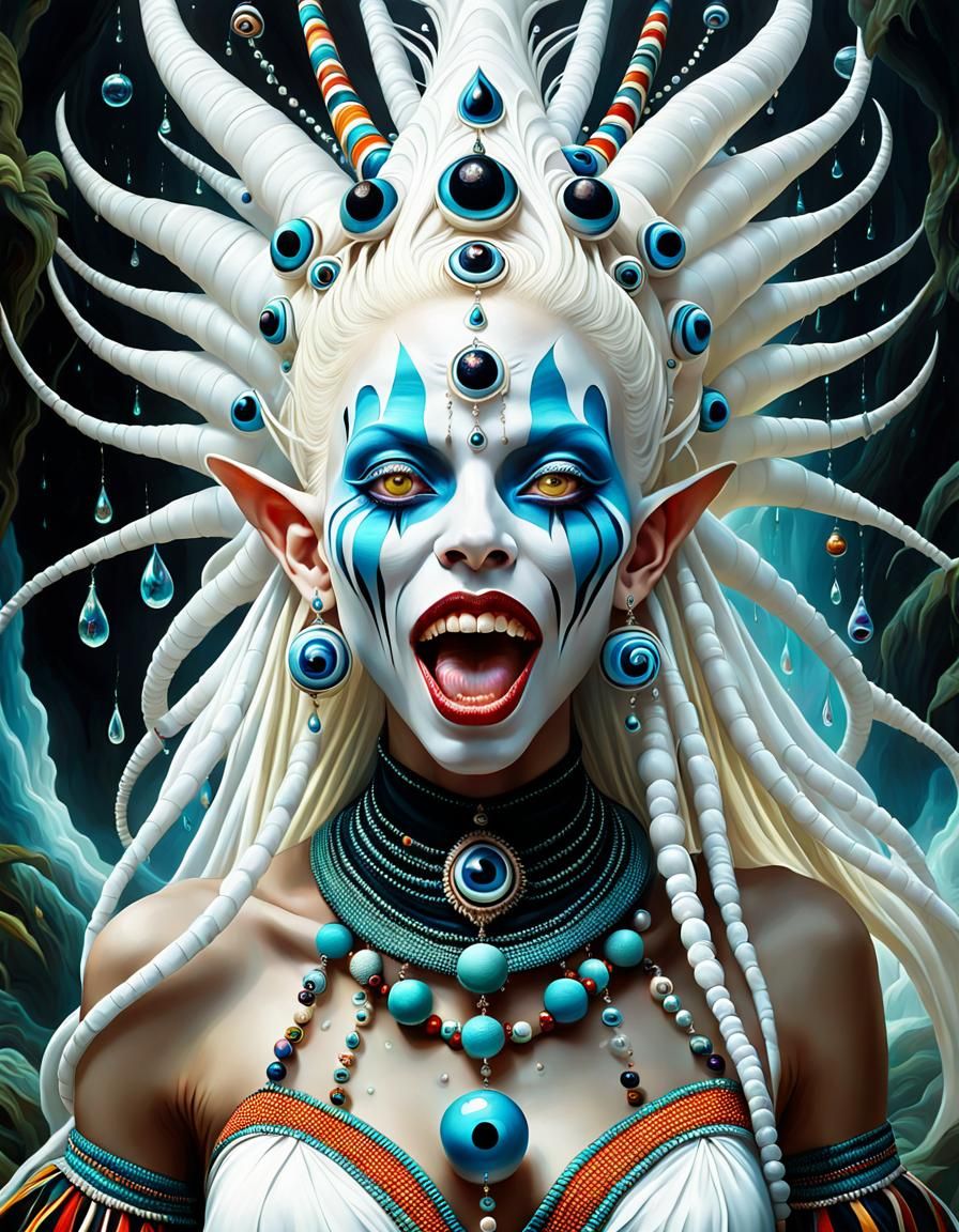 Albino Shaman's Surreal Ayahuasca Dreamscape