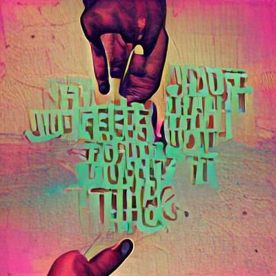 Abstract Word Illustration