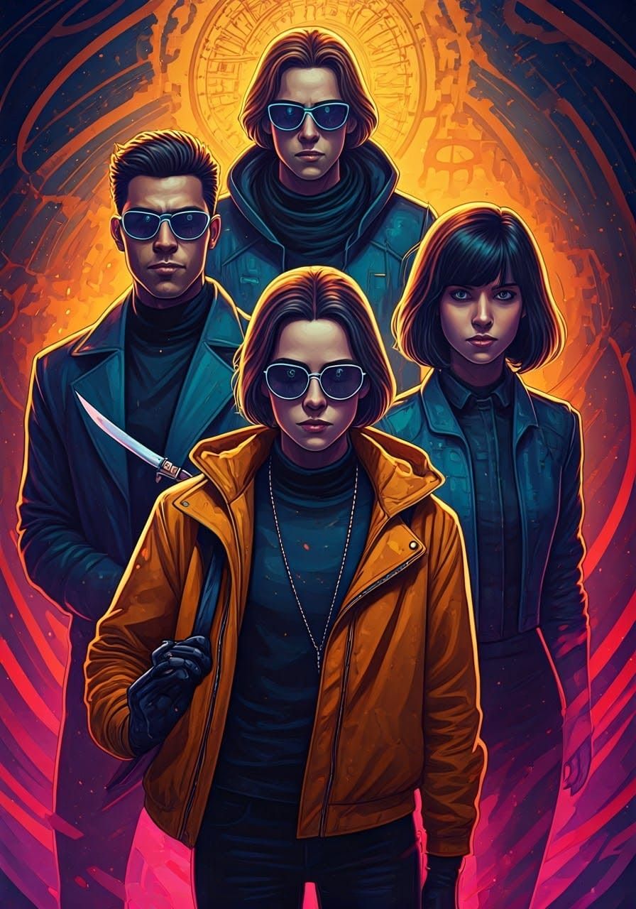 The Umbrella Academy: Retro-Futuristic Comic Book Illustrati...