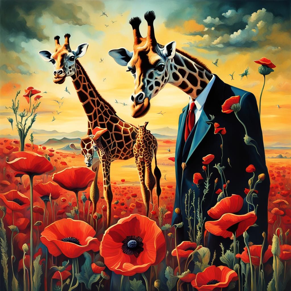 In the Surrealism style of Salvador Dali, create hyper surre...