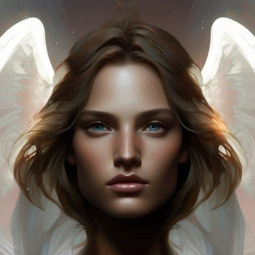 Angelic AI Male Models: Hyperdetailed Portrait