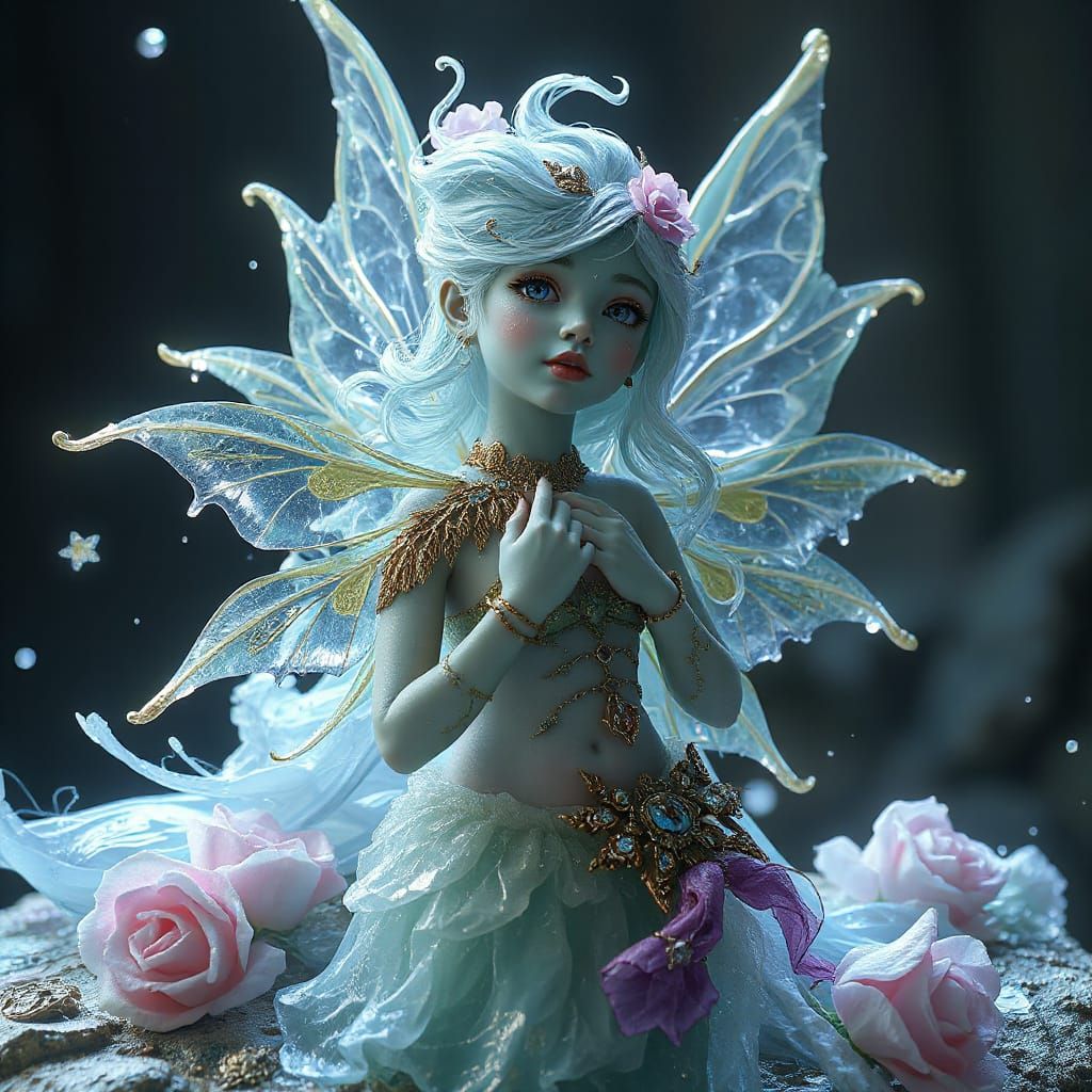 Chalcedony Faerie in Deep Fantasy Colors