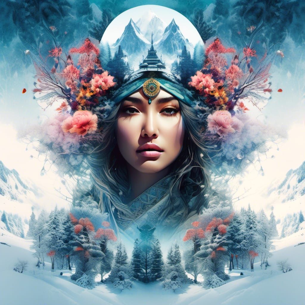 beautiful Indian Fantasy Winter Landscape