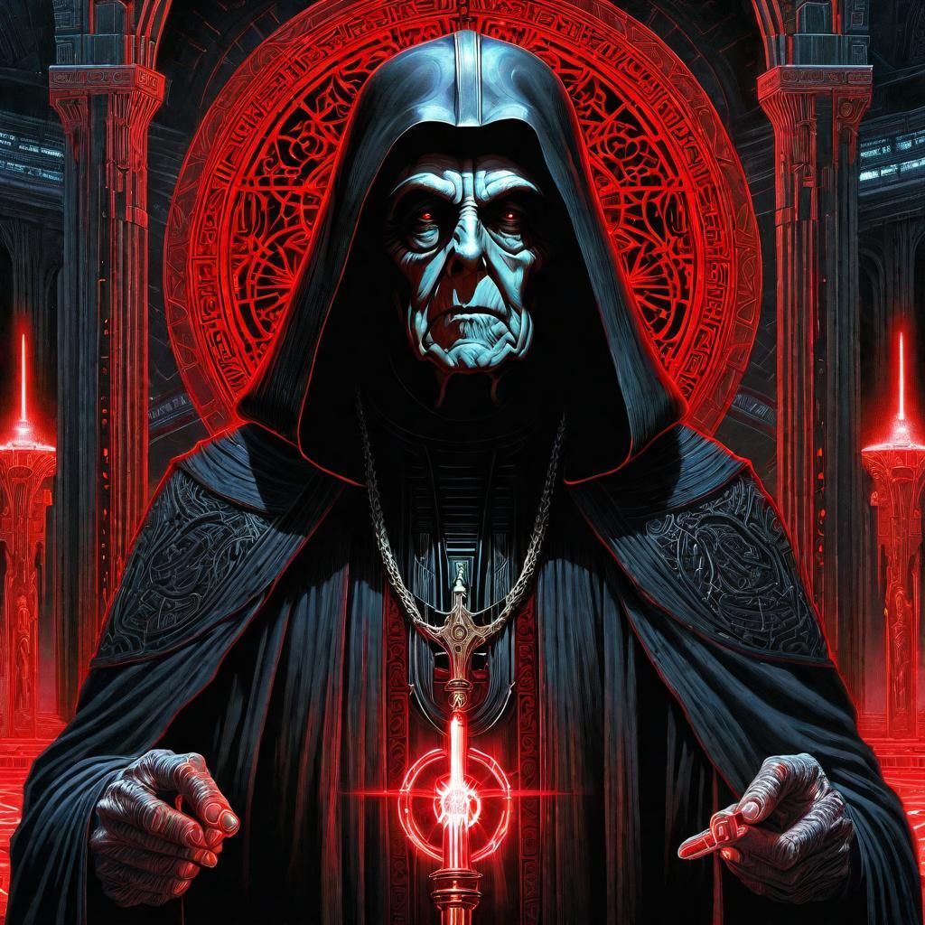 Emperor Palpatine in Dark Sith Temple