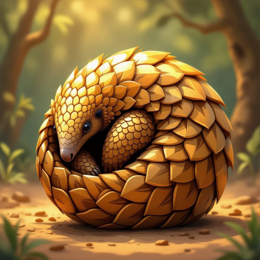 Majestic pangolin