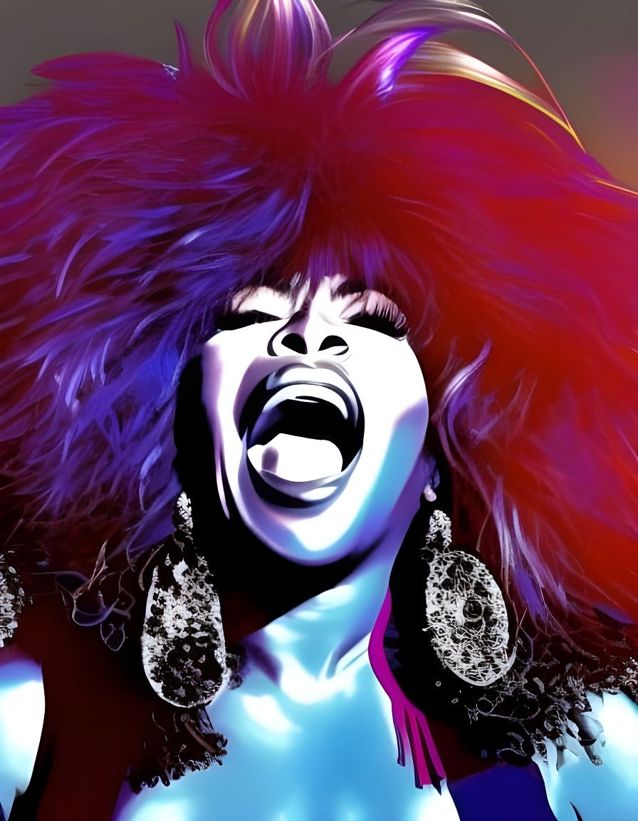 Colorful Metallic Hair Reflective Background