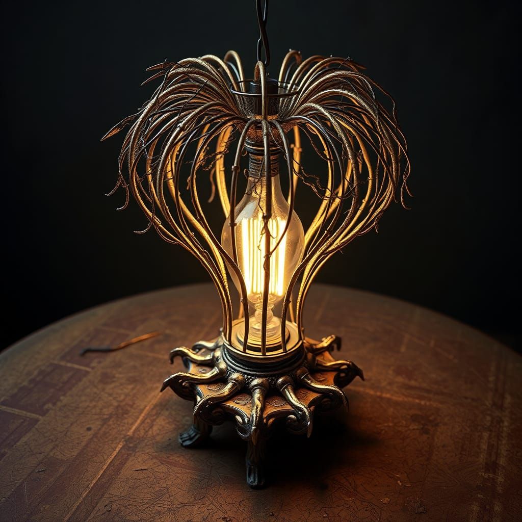Otherworldly Lamp Design in Fantasy Art Style