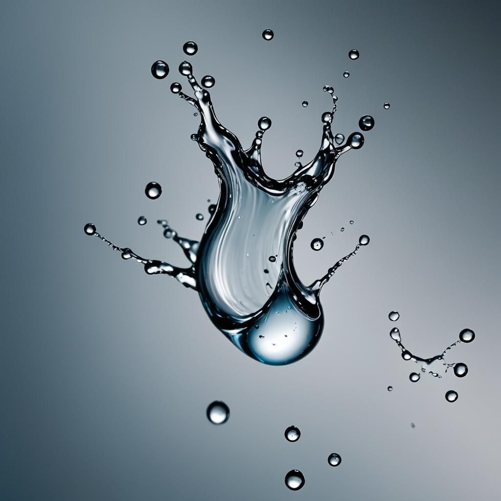 Water Droplet Forms 'Splash' in Hyper-Realistic Photo