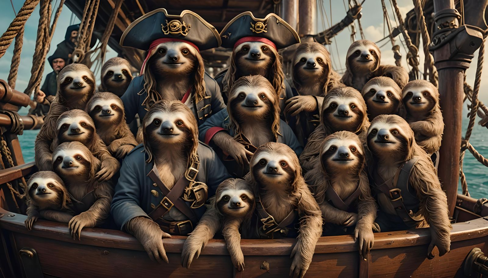 A Sloth Pirate And His Merry Crew (Continued)