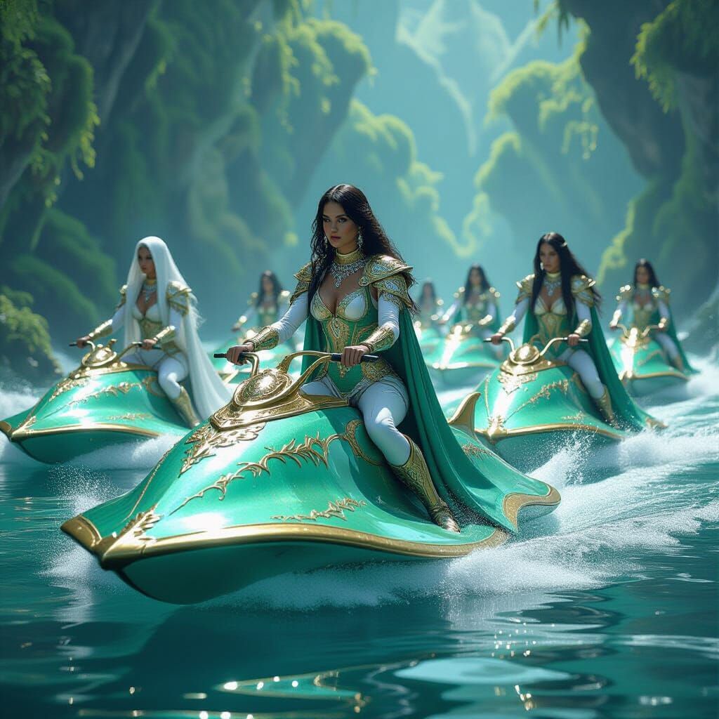 Moss Tent Women Stingray Riders