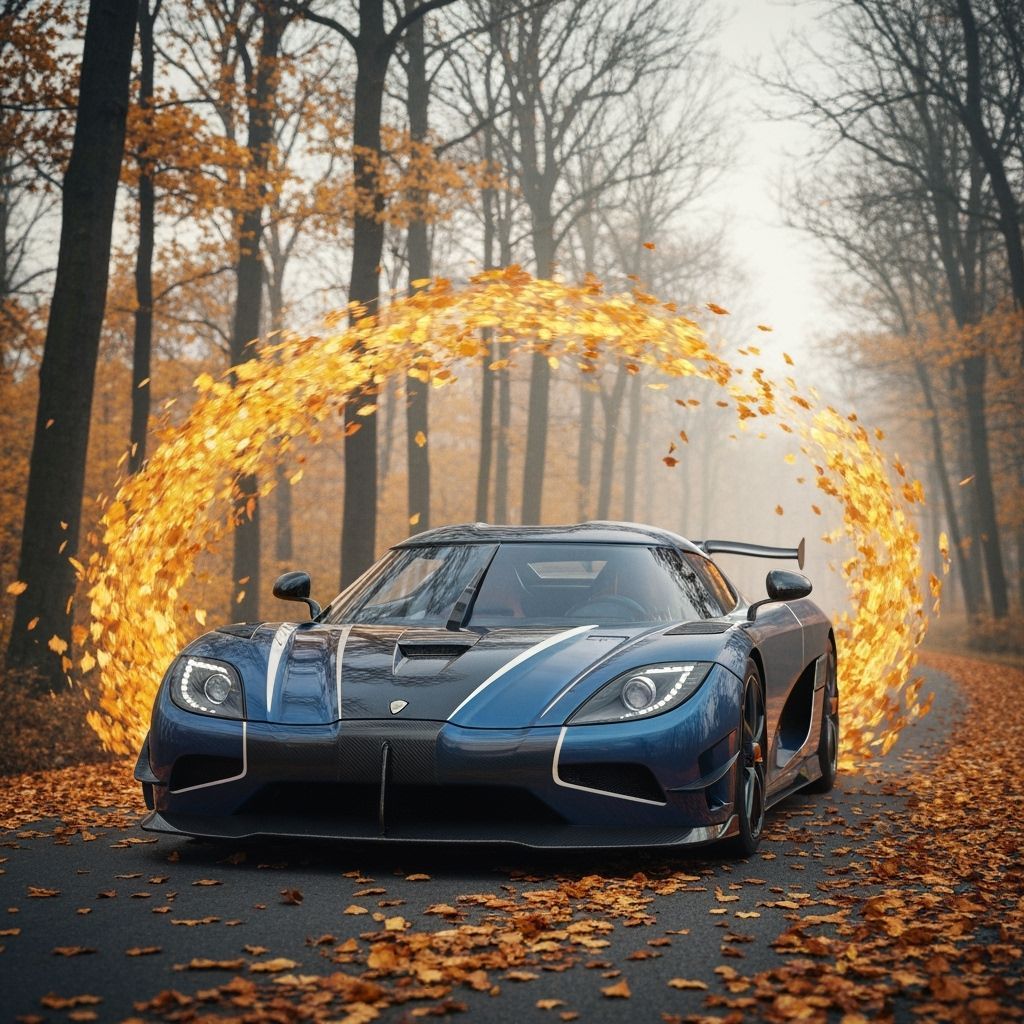 Koenigsegg Agera RS Drives Autumn Road