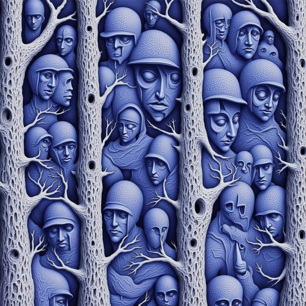 Dramatic Shadow Art with a Moody Tone