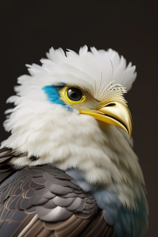 Detailed Image of an Overfat Chick in 3D Digital Art