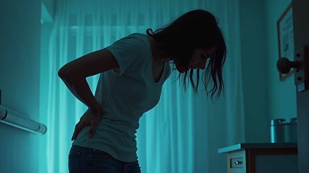 Kidney Stone Pain: Cinematic Illustration of Agony