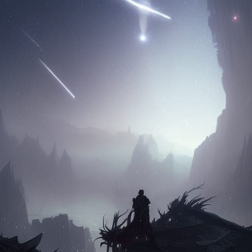 Falling from the Stars: Dark Fantasy Concept Art