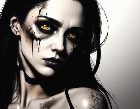 Young Woman's Face Shows Effects of Drugs and Alcohol