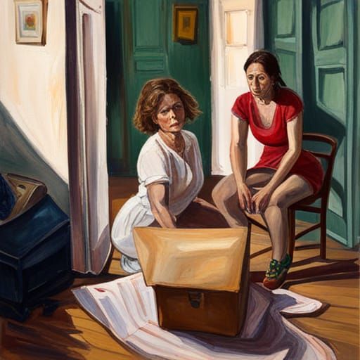 Impressionist Painting: Domestic Violence's Impact on Women